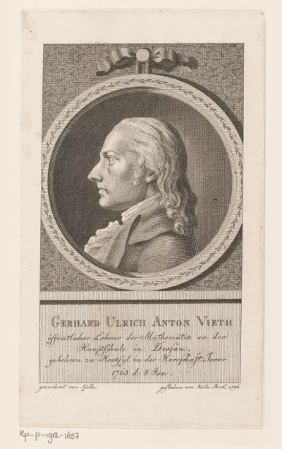 Portret van Gebhard Ulrich Anton Vieth