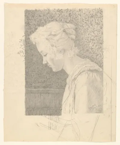 Portret van Geertruida Johanna Jacoba Stolk-Schmidt