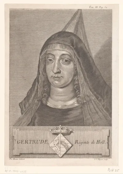 Portret van Geertruida van Saksen