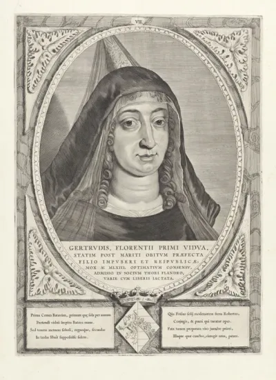 Portret van Geertruida van Saksen