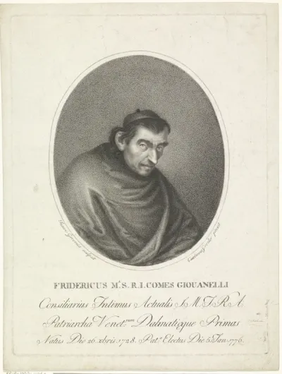 Portret van geestelijke Federico Maria Giovanelli