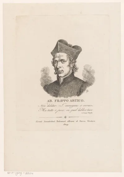 Portret van geestelijke Filippo Artico