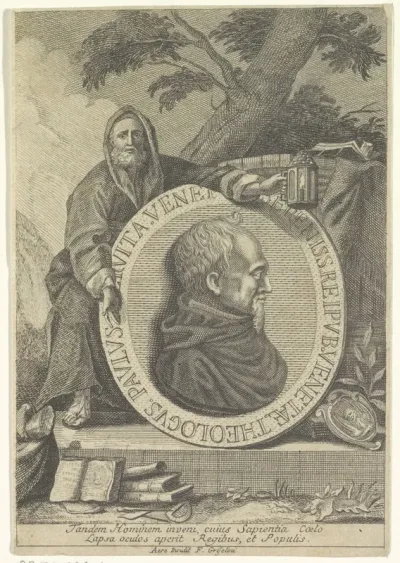 Portret van geleerde Paolo Sarpi