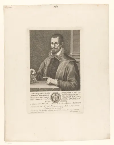 Portret van geleerde Stefano Sterponi