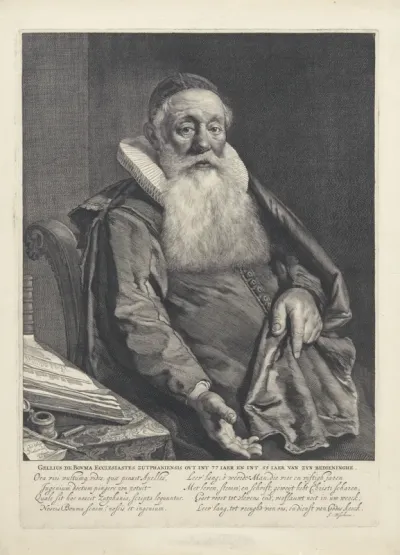 Portret van Gellius de Bouma