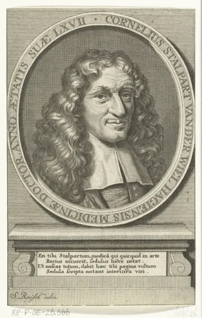 Portret van geneesheer Cornelis Stalpart vander Wiel
