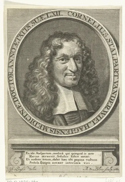 Portret van geneesheer Cornelis Stalpart vander Wiel