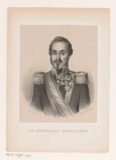Portret van generaal Baldomero Espartero