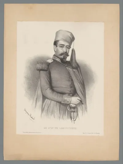 Portret van generaal De Lamoricière