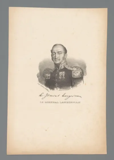 Portret van generaal Georg Friedrich Langermann