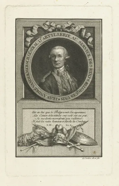 Portret van generaal Jean André van der Mersch