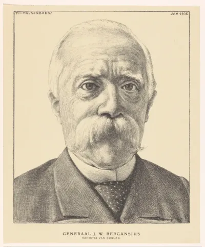 Portret van generaal Johannes Willem Bergansius