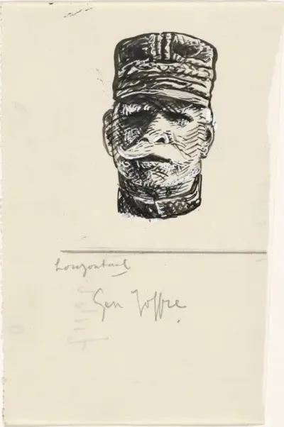 Portret van generaal Joseph Jacques Césaire Joffre