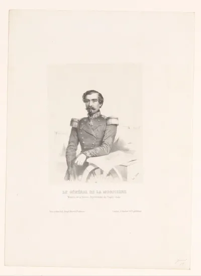 Portret van generaal Louis Juchault de Lamoricière