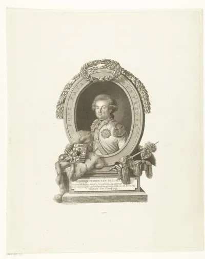 Portret van generaal-majoor Lodewijk vorst van Waldeck