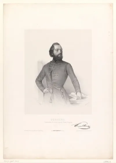 Portret van generaal Mór Perczel