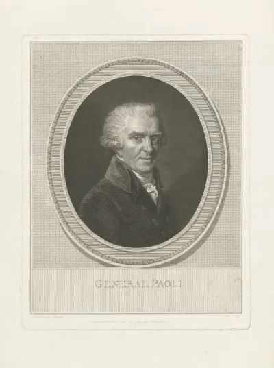 Portret van generaal Pascal Paoli