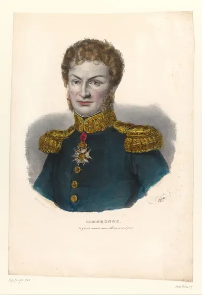 Portret van generaal Pierre Cambronne