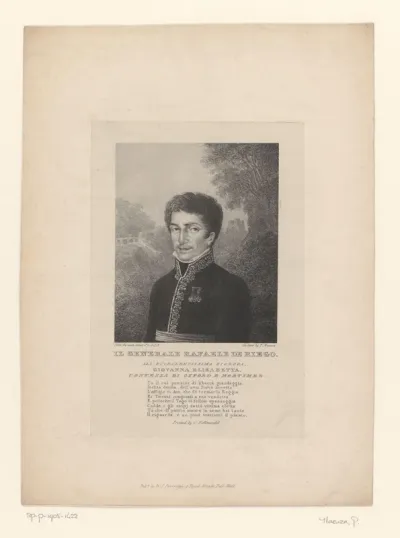 Portret van generaal Rafael del Riego
