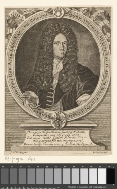Portret van Georg Abraham Mercklin