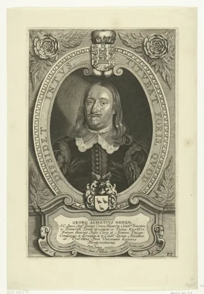 Portret van Georg Achatius Heher