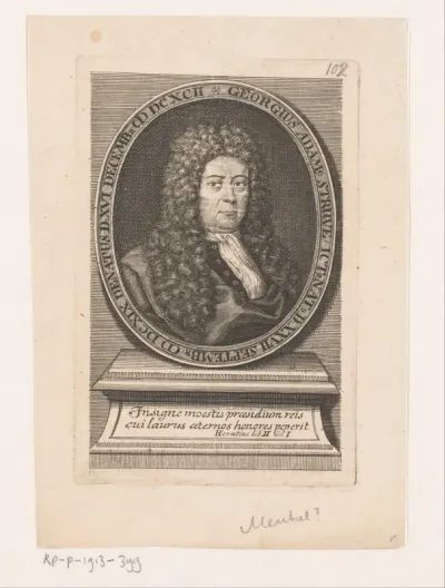 Portret van Georg Adam Struve