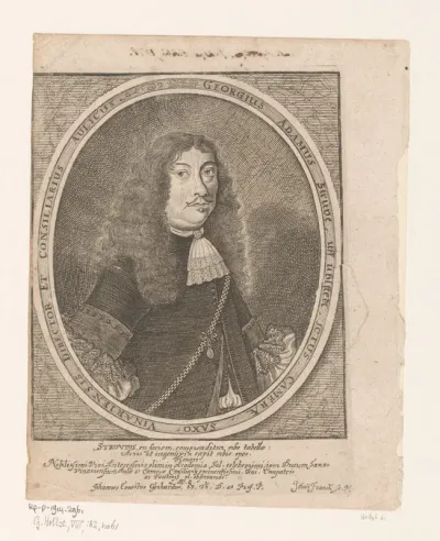 Portret van Georg Adam Struve