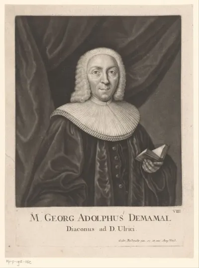 Portret van Georg Adolf Demamal