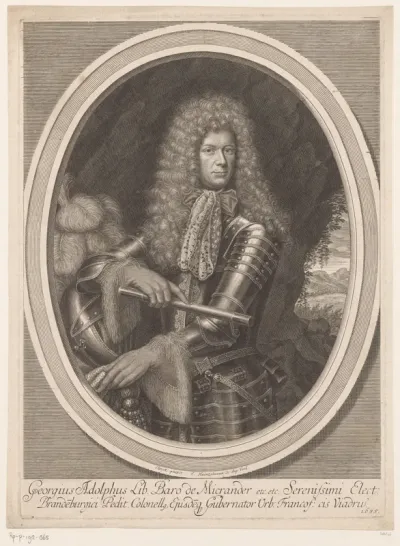 Portret van Georg Adolf Micrander