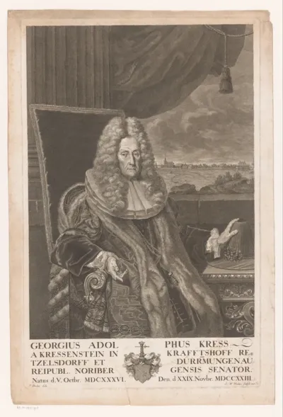 Portret van Georg Adolph Kress von Kressenstein