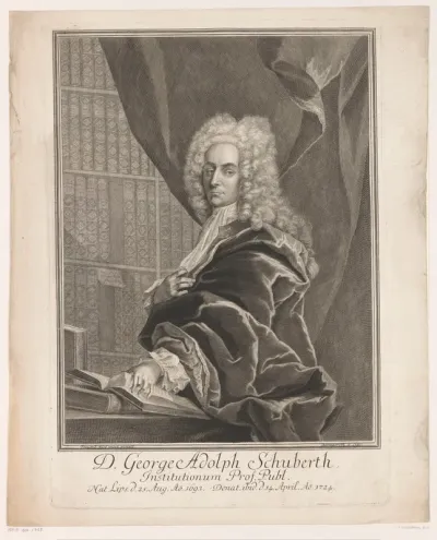 Portret van Georg Adolph Schuberth