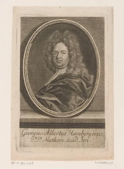 Portret van Georg Albrecht Hamberger