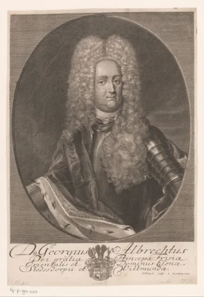 Portret van Georg Albrecht van Oost-Friesland