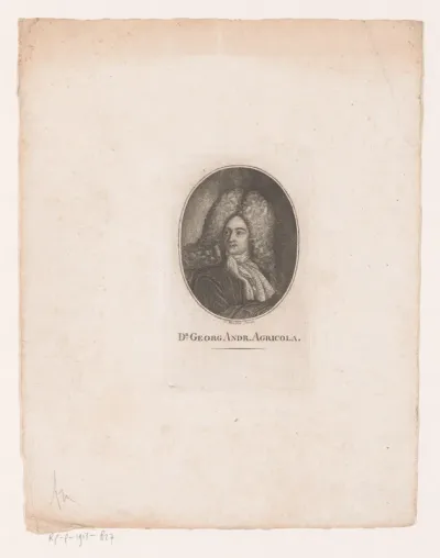 Portret van Georg Andreas Agricola