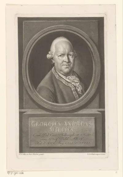 Portret van Georg Andreas Will