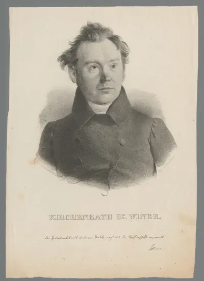 Portret van Georg Benedikt Winer
