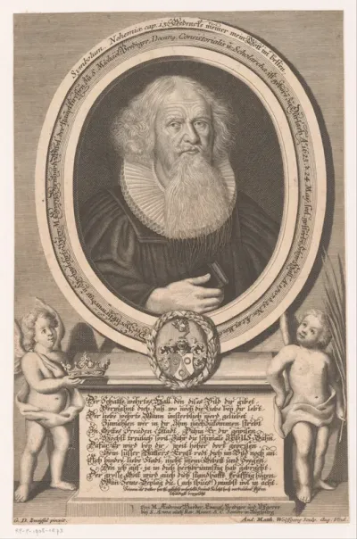 Portret van Georg Bernhard Wibel