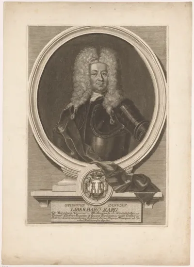 Portret van Georg Carl Karg von Bebenburg