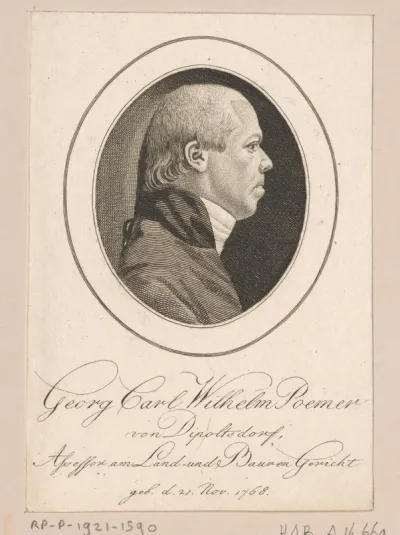 Portret van Georg Carl Wilhelm Pömer von Diepoltsdorf