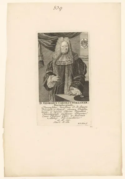 Portret van Georg Carl Woelcker
