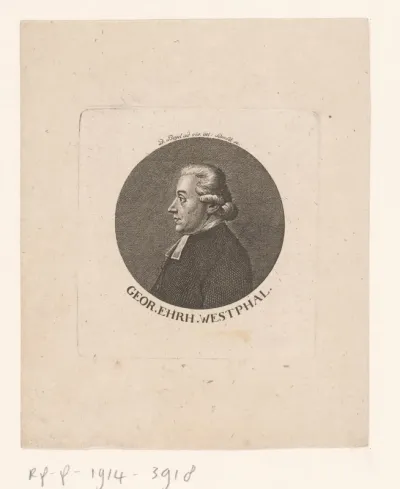 Portret van Georg Christian Erhard Westphal