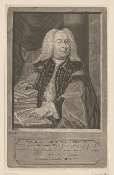 Portret van Georg Christian Gebauer