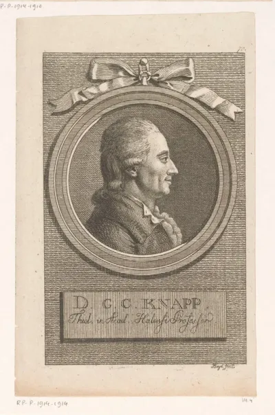 Portret van Georg Christian Knapp