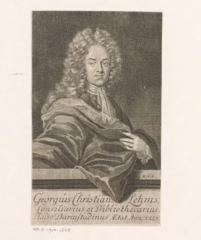 Portret van Georg Christian Lehms