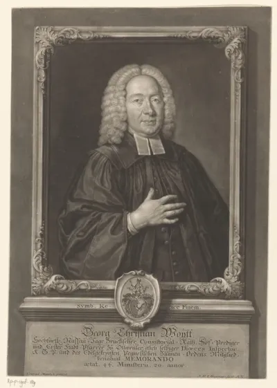 Portret van Georg Christian Woytt op 44-jarige leeftijd