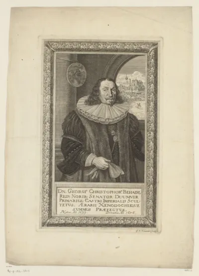 Portret van Georg Christoph Behaim