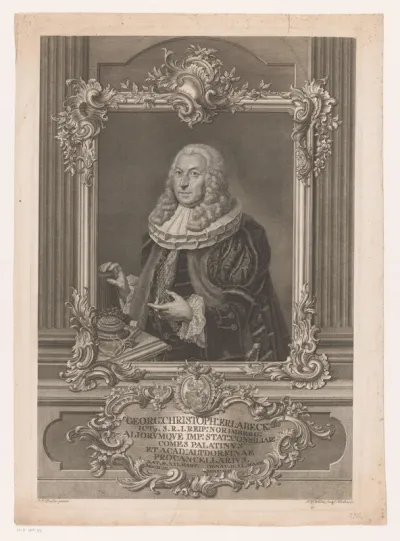 Portret van Georg Christoph Erlabeck