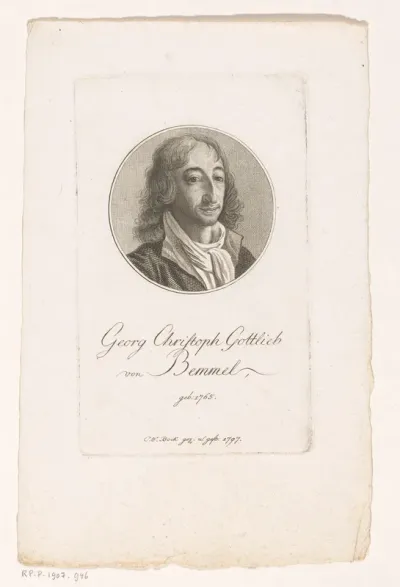 Portret van Georg Christoph Gottlieb II von Bemmel