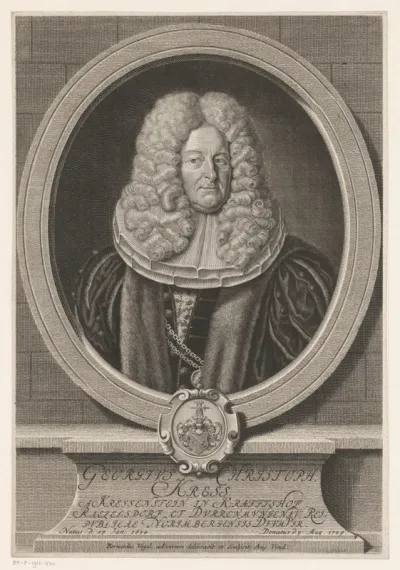 Portret van Georg Christoph Kress von Kressenstein