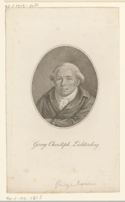 Portret van Georg Christoph Lichtenberg